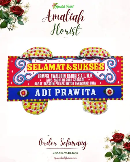 Papan Bunga Ucapan Selamat Baderan